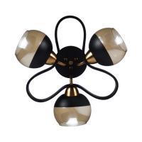 Люстра потолочная 10204 3BK+ZAB BK+AMB