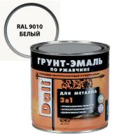 Грунт-эмаль по ржавчине Белая 0,75л ( RAL 9010 )DALI Рогнеда