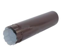 Труба соединительная ф100мм коричневый (RAL8017) 1м ВЕГАСТОК