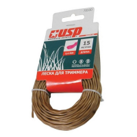 Леска для триммера скрученный элипс 2,4мм длинна 15м   УСПЕХ