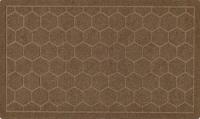 Коврик придверный  Соты  размер 73х43 см,Молочный шоколад