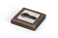 Накладка на цилиндр City collection CS ET Coffee CP кофе хром(квадр.) PALLADIUM