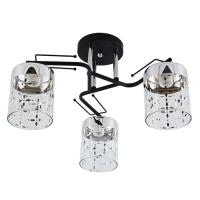 Люстра потолочная 10082 3BK+CR CL+CR