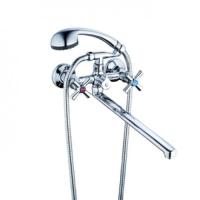 Смеситель для ванны с плоским пов.изл., кер. (1 2) 180° , двухпозиц. карт. перекл. ZEGOR DMT7-B722