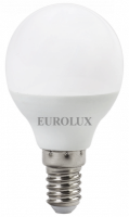 Лампа светодиодная LL-E-G45-7W-230-4K-E14 (шар, 7Вт, нейтр., Е14) EUROLUX