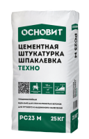 .Штукатурка шпаклевка цементная ТЕХНО РС23 М 25кг (54шт п) ОСНОВИТ