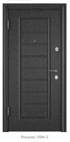 Дверь входная метал. "TOREX" DELTA PRO MP 950*2050 L (Тем.сер..букл.,VDM-2,листв.сер.,D6-13,маг.уп)