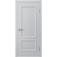 Дверное полотно глухое   Квадро 27  800 2000 ясень белая эмаль с прожилками