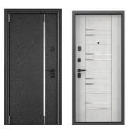 Дверь стальная  ТОРЭКС  SUPER OMEGA PRO MP 880 2050 L (Черн.шелк.SP- 18N ПВХбетон известк,PC- 3W,нер