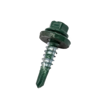 5,5*25 Саморез кровельный  RAL6005 зеленый мох (по металлу) (уп.250шт)