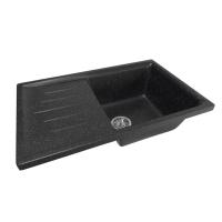 Мойка ML-GM19 с крылом, черная (308),  495 750 200мм