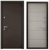 Дверь входная метал. "TOREX" SNEGIR PRO MP 880*2050 R (Букле кор./ПВХ Крема, S60-L2, хром, накл))