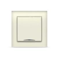 Выключатель 1-кл. СП  БРИЛЛИАНТ  10А с подсветкой сл. кость