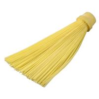 Метла синтетическая круглая с фиксирующим ободом