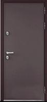 Дверь метал.  БУЛЬДОРС TERMO STANDART   950 2050 правая (Букле шоколад, Дуб коньяк 10мм-2 )