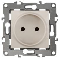 Розетка 2P, 16A-250В, IP20, Эра12, слоновая кость12-2105-02