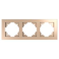 Рамка горизонтальная 3-м STEKKER Катрин шампань GFR00-7003-03