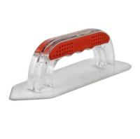 Кельма DECOR 222 84 мм пластмассовая прозрачная для декоративных покрытий с уголком (25 100)