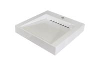 Умывальник  Блюз 60  литьевой мрамор, 598х598х105 над стиральной машиной, в комплекте кроншт., креп