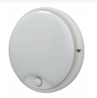 Светильник светодиодный ДБП-12w с датчиком 4000К 800Лм IP54 круглый пластиковый белый IEK