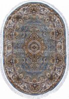 Ковер Merinos SHAHREZA d414 OVAL BLUE 2*2,85 м 