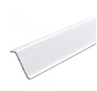 Плинтус с сил.краем и каб. каналом Белый 001 2,2м Деконика