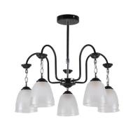 .Люстра подвесная 13118/5MBK+CR WT