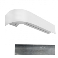 Карниз трехрядный 240  Илона  Графит, с поворотом