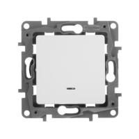 Выключатель 1кл СП ETIKA с подсв. винт белый 672203