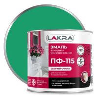 Эмаль ПФ-115 зеленый 2 кг.(Лакра)