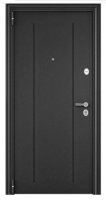 Дверь входная метал. TOREX DELTA LT MP 860*2050 L (Т.сер.букле,бетон изв,D6-26,хром круг нак)
