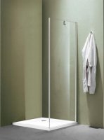 Боковая часть душ. ограж. SANTREK AQUA Luna-SP-900-C-Chrome 900*1850 стекло Прозр. 5мм, профиль