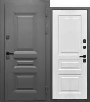 Дверь входная метал. LUXOR Termo Классика MP 860 2050 R (Муар 7024 Сатин белый)