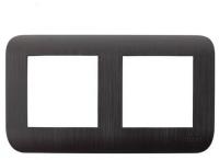 Рамка 2 поста LUXAR Deco венге рифленая горизонт. (10.902.02)