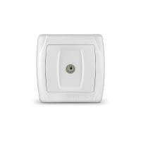 Розетка  TV  МАРГАРИТА  750 Ом  бел.