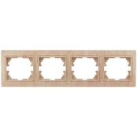 Рамка на 4 поста гор., СУ, Plano, сосна1-504-11