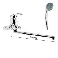 Смеситель для ванны ОЛИМП 40 мм гусак 300мм ОС2722