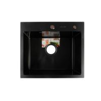 Мойка нерж. 50 44 врезная толщина 3 мм, ГРАФИТ 500 440 200 мм AFLORN Премиум