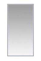 Зеркало МК 600 850 в АЛ профиле (белый глянец)