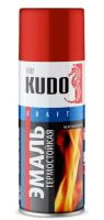 Аэроз. эмаль термостойкая до 600 С красная KUDO