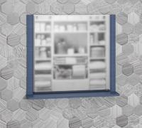 Зеркало с полкой  ВЕНЕРА 80  Дуб адриатика (САНТА)