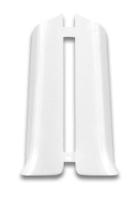 Заглушка правая для плинтуса Белый глянцевый 001-G Деконика