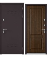 Дверь входная метал. МАСТИНО TERMO STANDART MP 880*2050 R (Букле шокR-5/МДФ Орех грецкий 10TD-1)