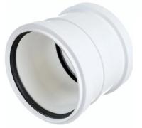 Муфта проходная 110 РР Политэк БЕЛАЯ