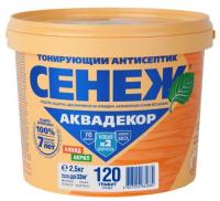 .Антисептик АКВАДЕКОР Х2-120 (графит) 2,5 кг (тонир. с УФфильтр) СЕНЕЖ