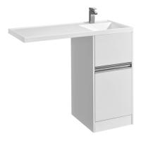 Тумба под стир маш 40 Лондри белый AQUATON