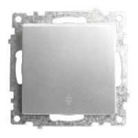 Переключатель 1-кл. СП STEKKER Катрин мех. 250В 10А серебро GLS10-7105-03