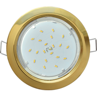 Светильник встраиваемый GX 53 FG53H4ECB золото ECOLA