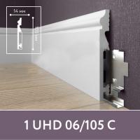 Плинтус UHD 06 105С Белый под покраску (2м)