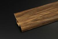 Плинтус с сил. краем и каб. каналом 808 Дуб Тобако  WIMAR 58мм